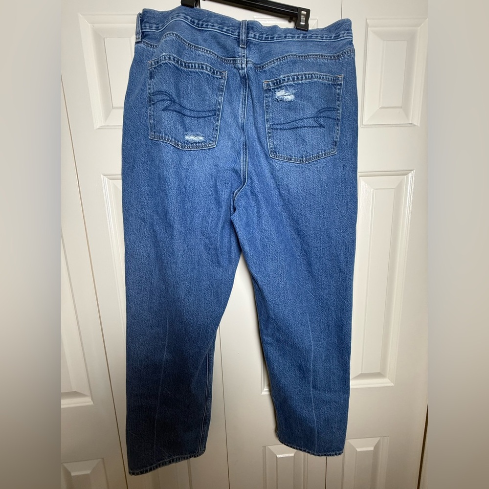 American Eagle Denim Mom Jeans Size 16 - Picture 4 of 9